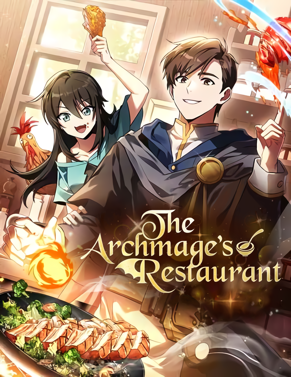 The Archmage’s Restaurant El restaurante del mago Sinopsis Capítulos ( 109 ) Reseñas Resumen Un hombre que se reencarnó en otro mundo como mago de novena clase y se retiró tras salvar al continente de una guerra de dragones. Decide abrir un pequeño restaurante en el campo, pero su rutina es cualquier cosa menos ordinaria. En el segundo piso de su restaurante vive un dragón negro que se ha transformado en mujer, llamado Rurin. Es avariciosa, simpática y leal a él, pero también ignorante y despistada sobre el mundo humano. Llevan una vida divertida y cálida, sirviendo a los clientes, resolviendo problemas y cultivando violetas en el jardín.\r\n\r\n